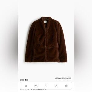 H&M Brown Teddy Jacket
